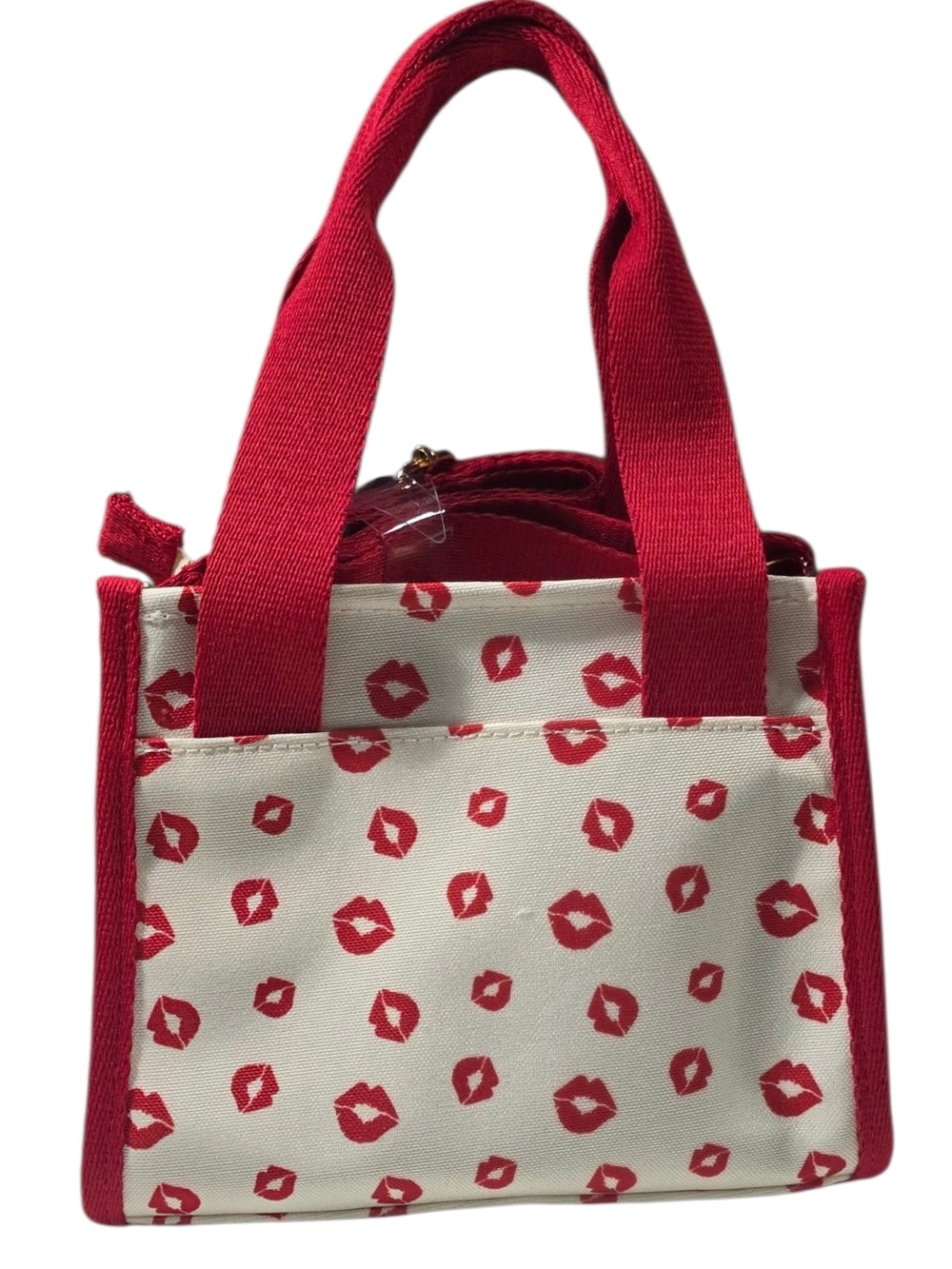 Fleischer Studios Betty Boop Red Lips Canvas Mini Tote Crossbody Bag NWT